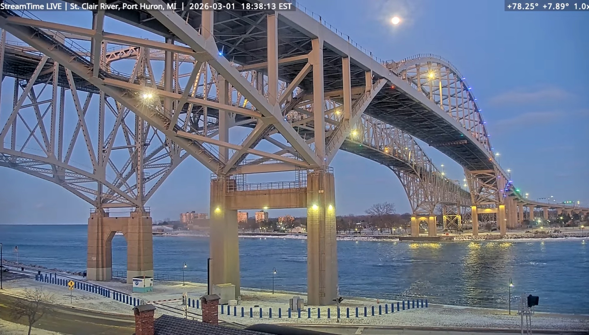 Jigsaw Puzzle | 60 pieces | Blue Water Bridge, Port Huron, March 1 ...
