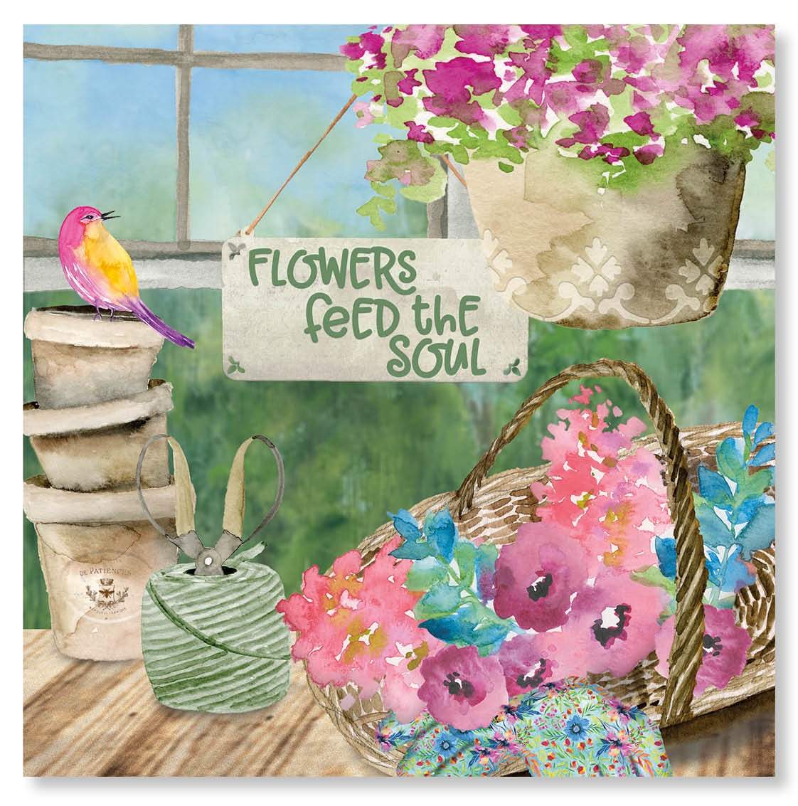 Solve Flowers Feed the Soul jigsaw puzzle online with 256 pieces