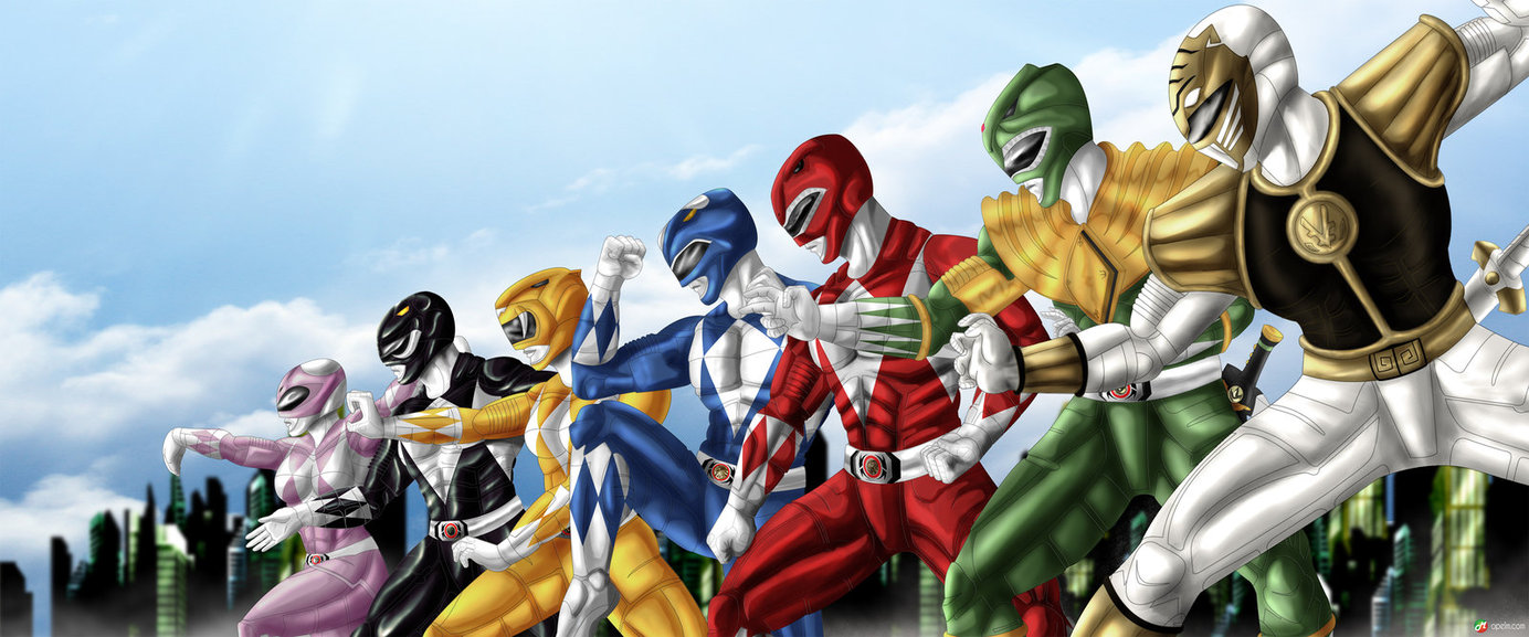 Solve mighty morphing power rangers jigsaw puzzle online with 90 pieces
