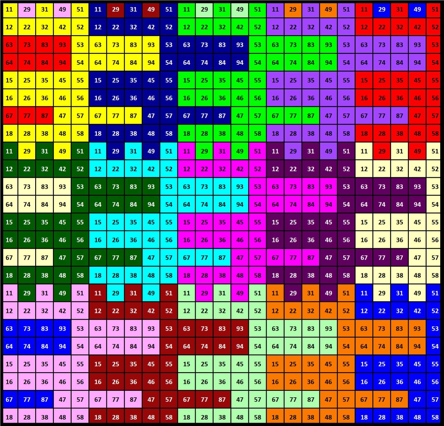 Numbers 286 Solve Number 286 tessellation 600 jigsaw puzzle online with 600 pieces