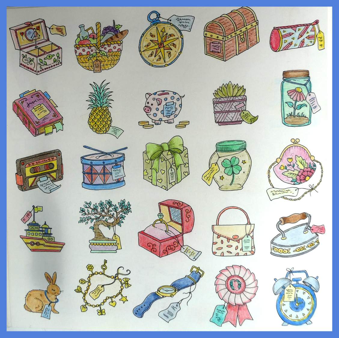 Solve Self colored drawings, from the book by Johanna Basford. jigsaw
