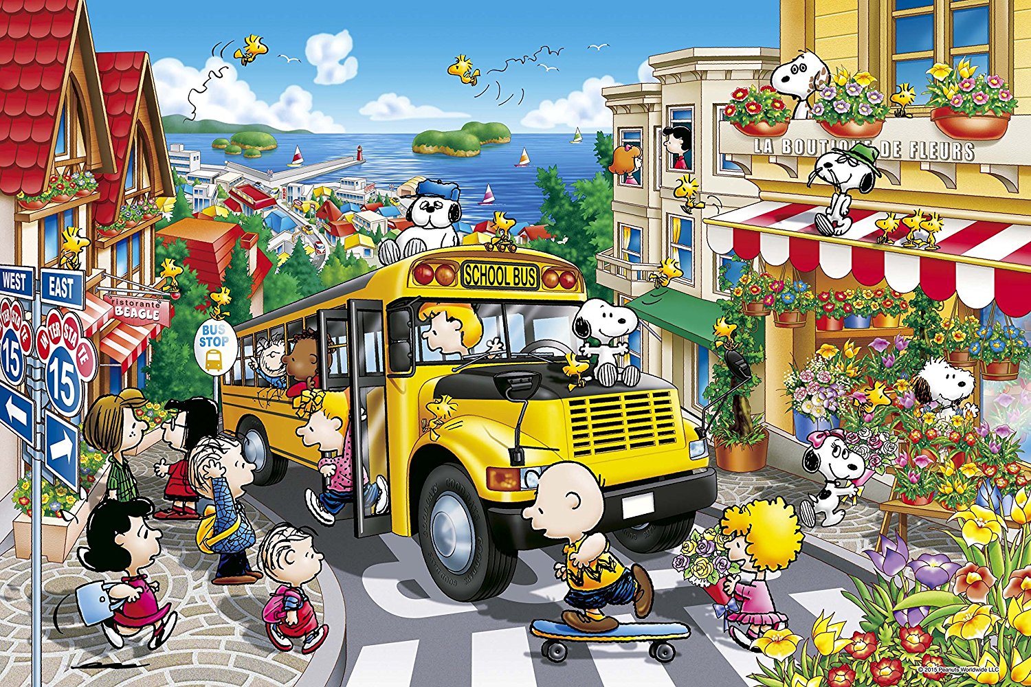 Solve Happy School Bus jigsaw puzzle online with 425 pieces