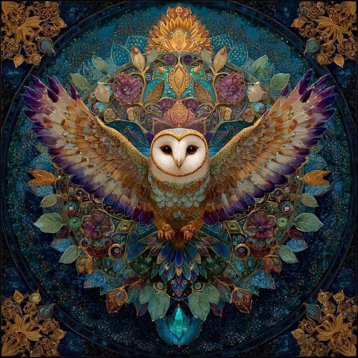Solve elegant owl (resize 9 to 144) jigsaw puzzle online with 64 pieces