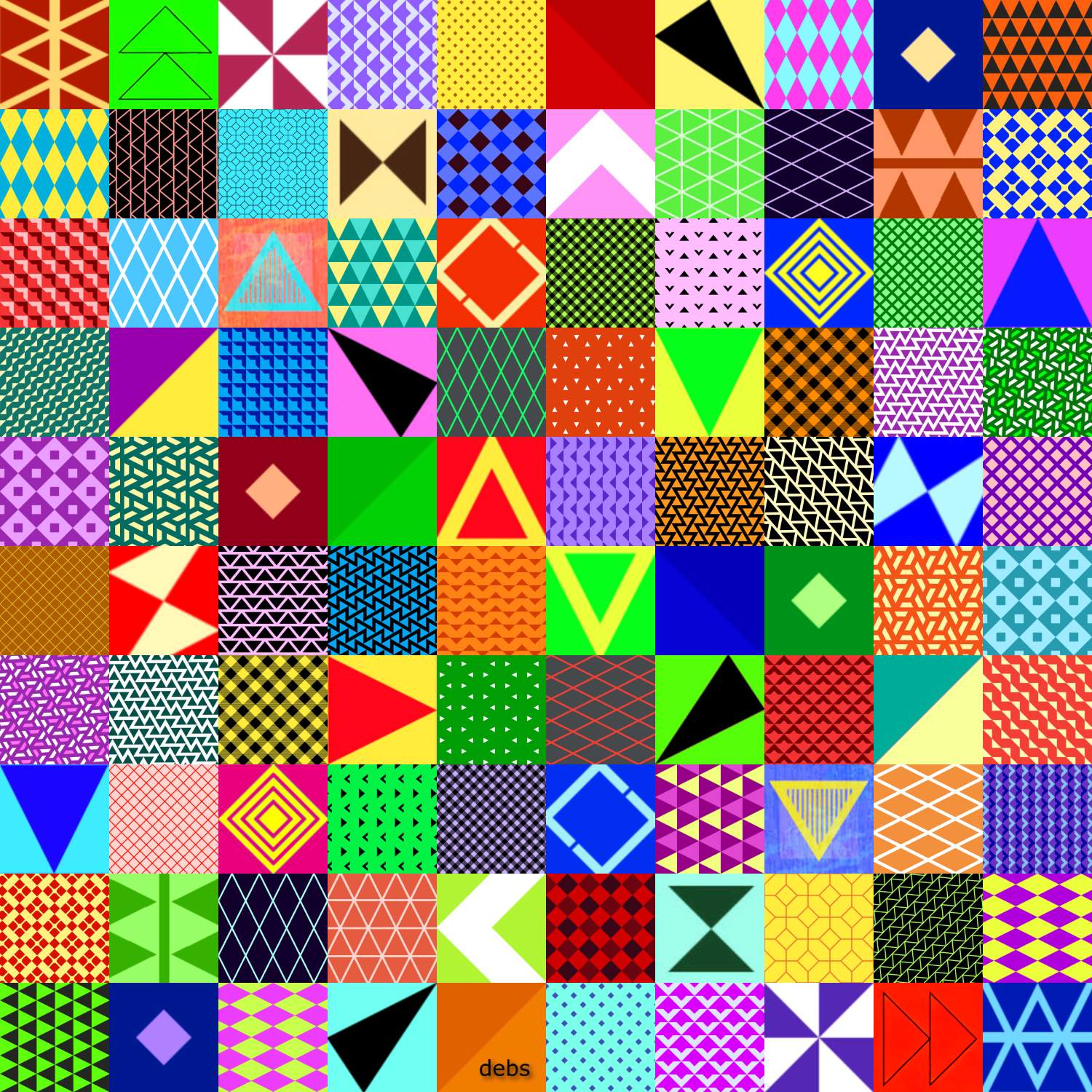 Solve Diamonds and triangles mix jigsaw puzzle online with 400 pieces