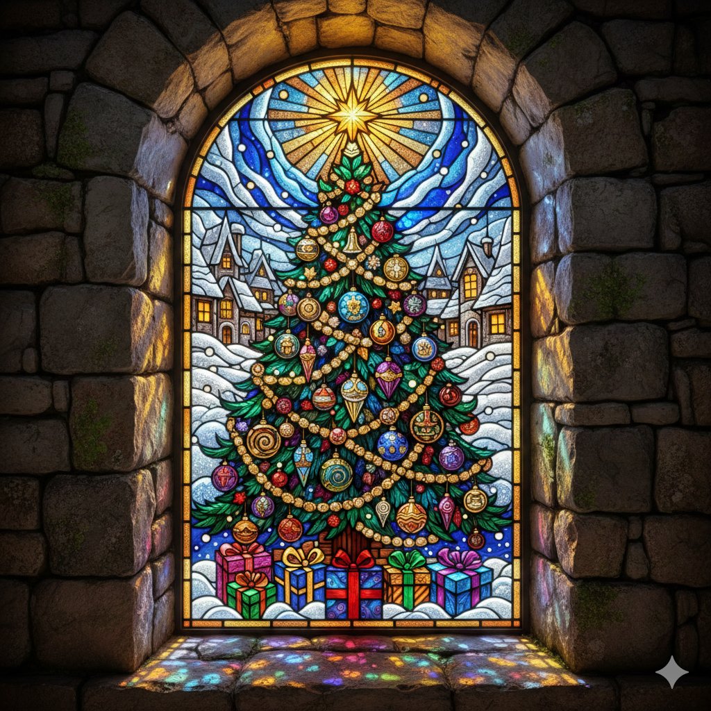 Solve Celebration Window jigsaw puzzle online with 81 pieces
