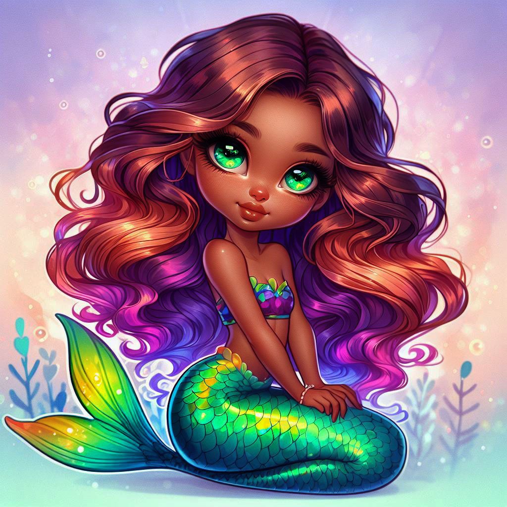 Solve Rita the beautiful Mermaid jigsaw puzzle online with 64 pieces