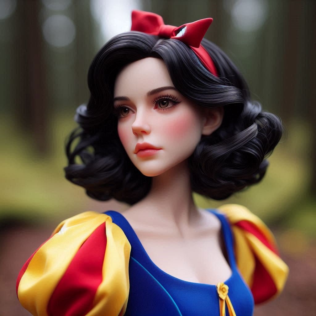 Solve Snow White jigsaw puzzle online with 49 pieces