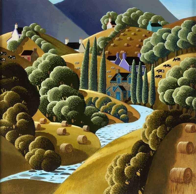 Jigsaw Puzzle | 64 Teile | by George Callaghan - “Autumn Fields” | Jigidi