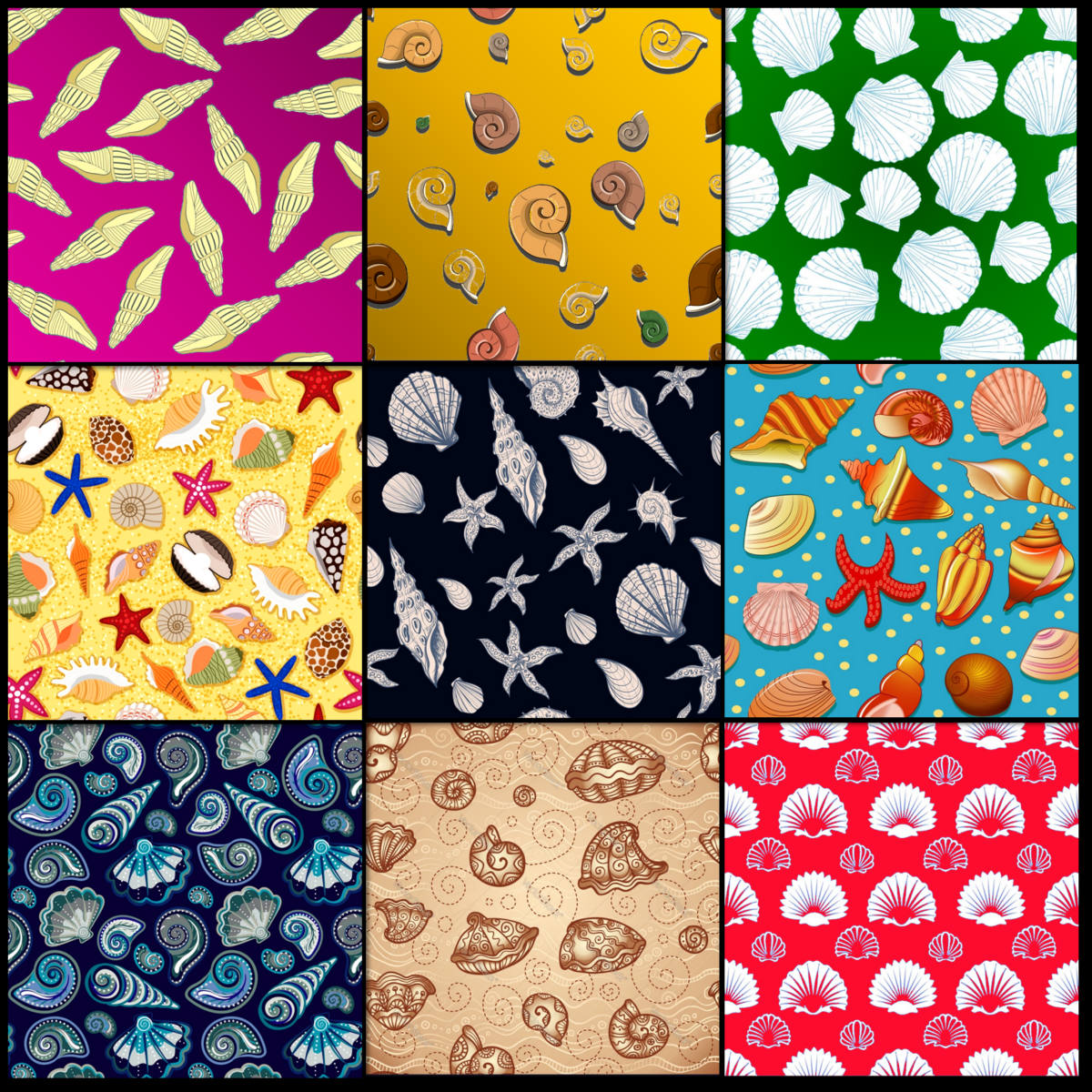 Solve Shell patterns 1 jigsaw puzzle online with 324 pieces