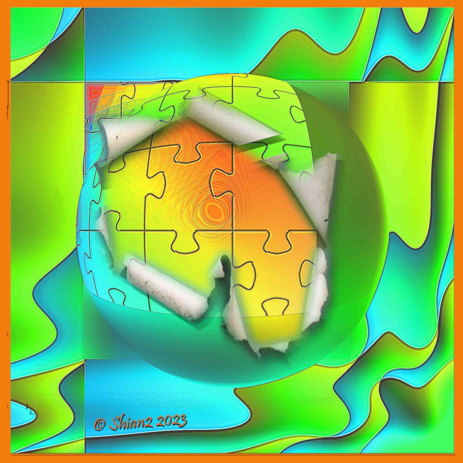 Solve Puzzle Ball Recycled jigsaw puzzle online with 144 pieces