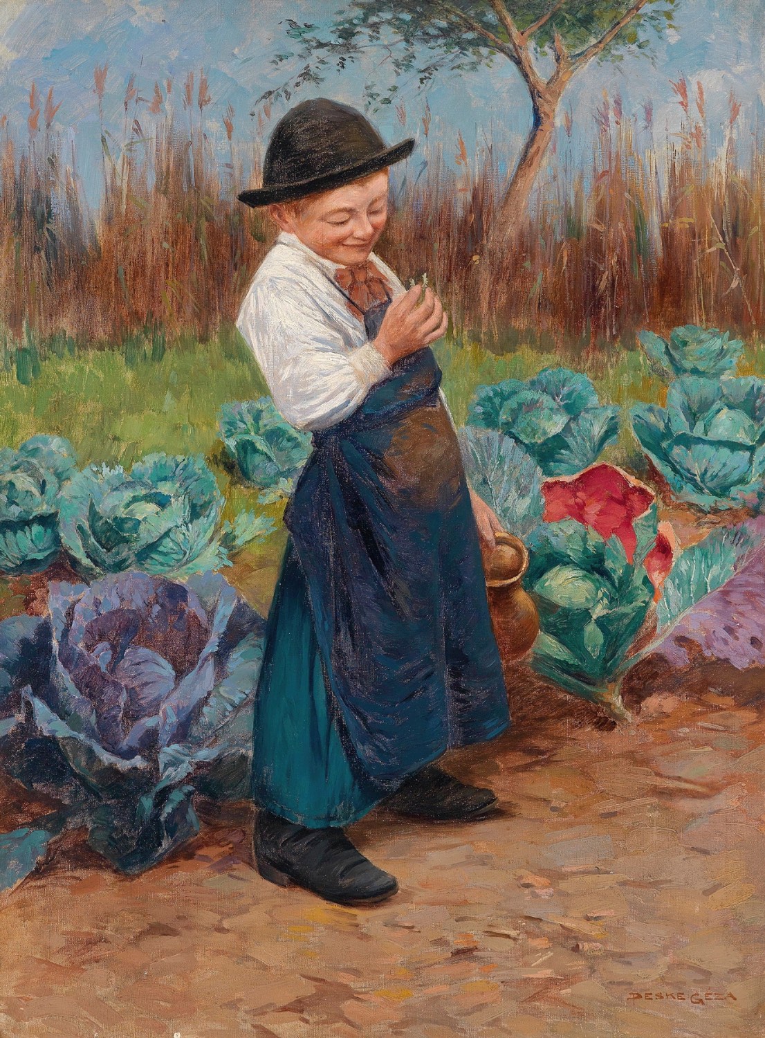 Jigsaw Puzzle 70 pieces Der kleine Gärtner (The small Gardener
