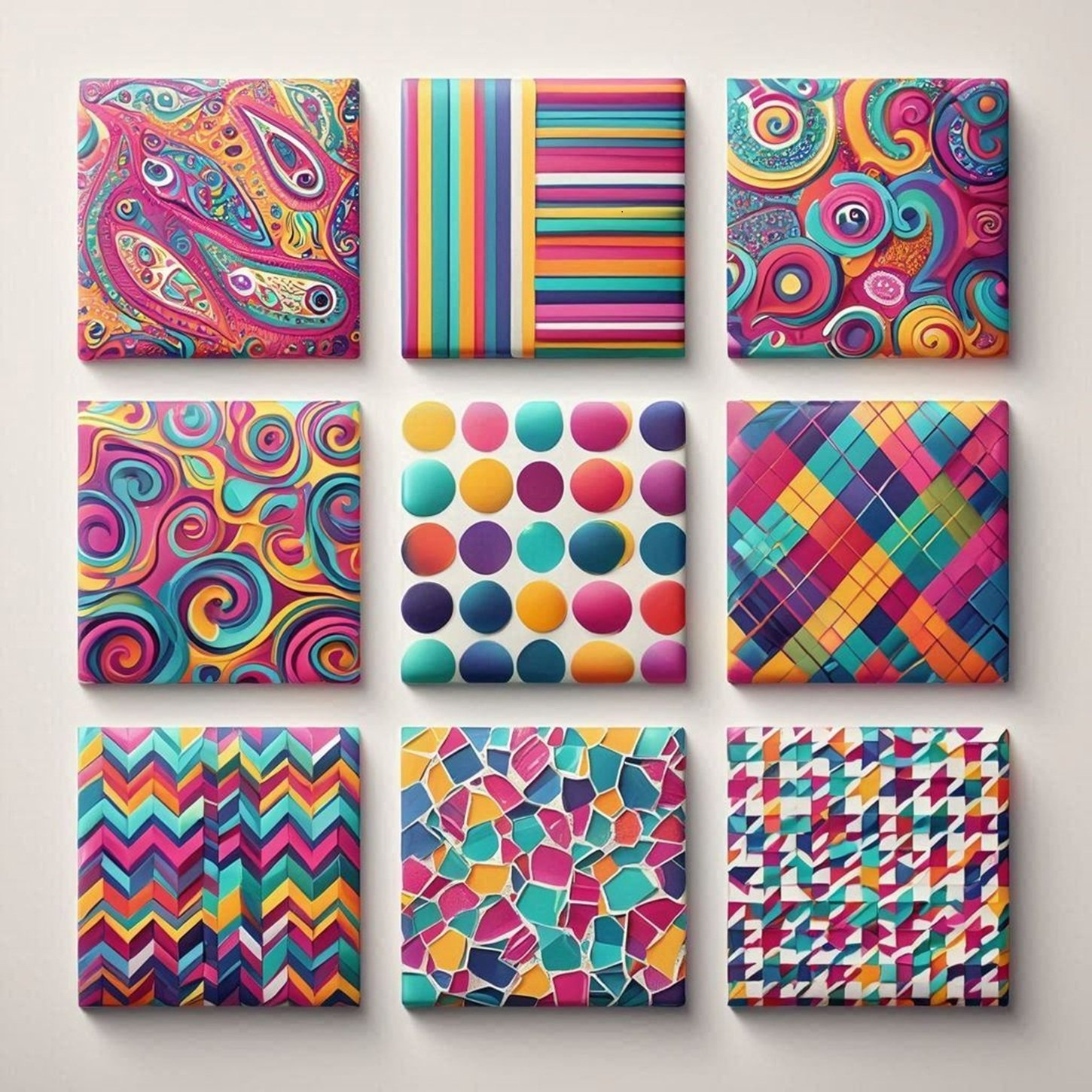 Solve Pattern Study 3 (resizable 9 to 600 pieces) jigsaw puzzle online ...