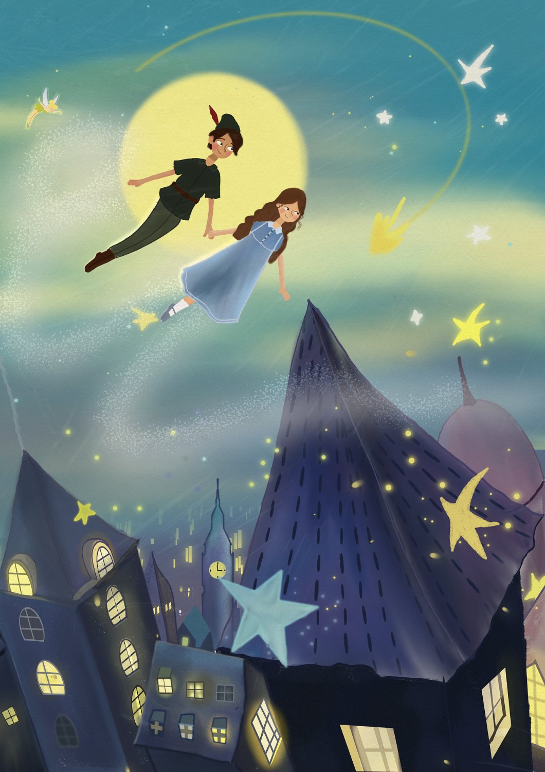 Solve Peter Pan & Wendy jigsaw puzzle online with 140 pieces