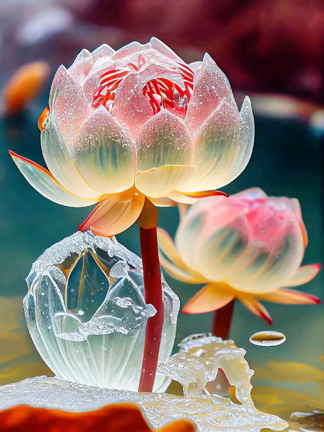 Solve Lotus jigsaw puzzle online with 300 pieces