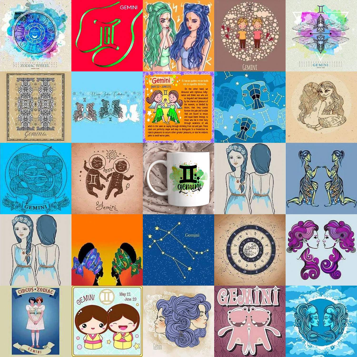 Solve Gemini May 21-June 20 jigsaw puzzle online with 324 pieces