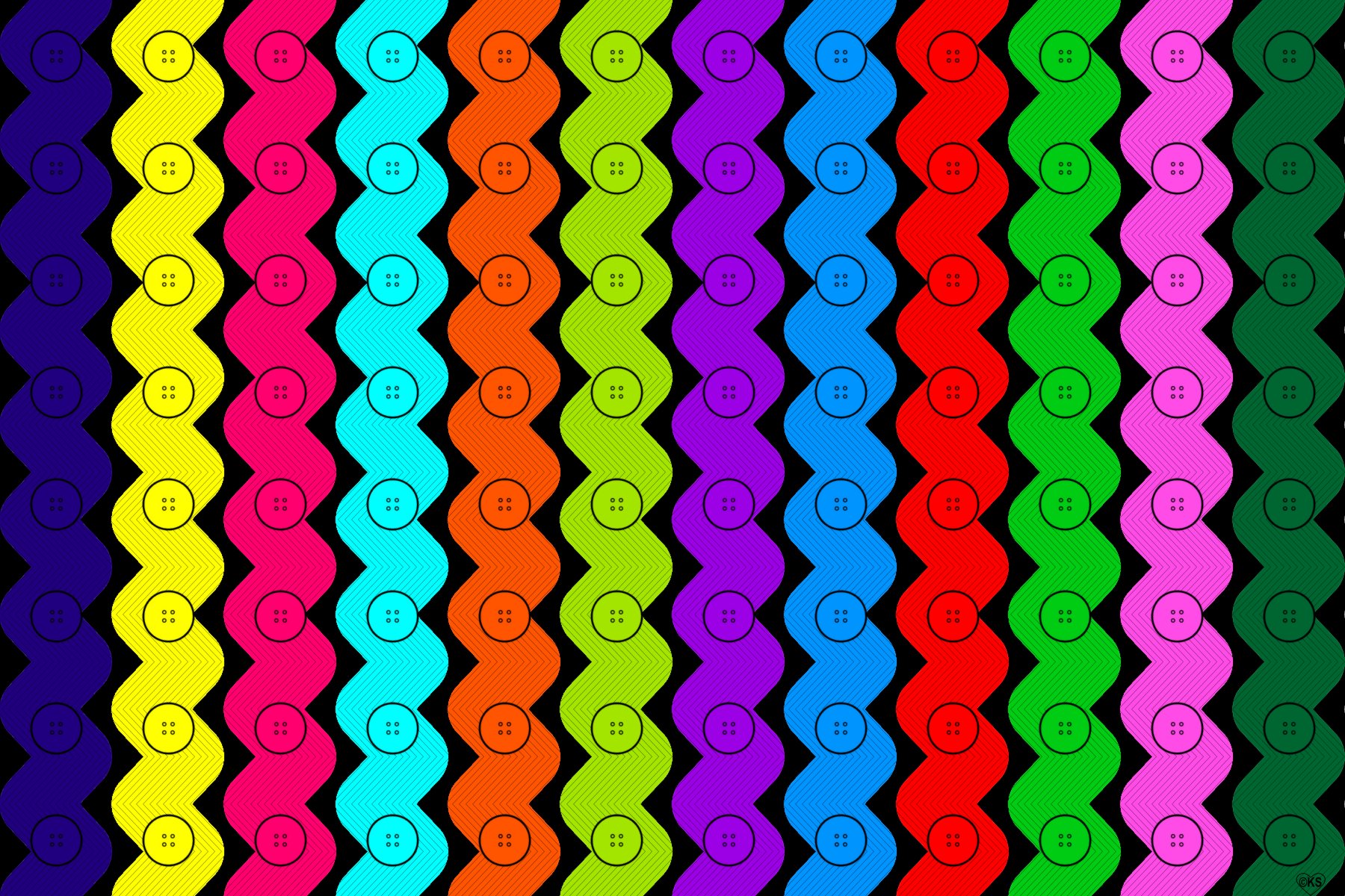 Vector Art Ric Rac Solve Ric Rac and Buttons!! ~ M jigsaw puzzle online with 96 pieces
