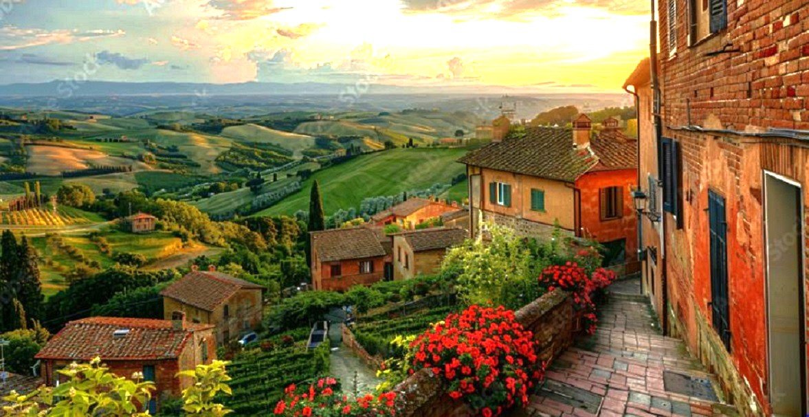 Jigsaw Puzzle | 66 pieces | "Italian Countryside" | Jigidi