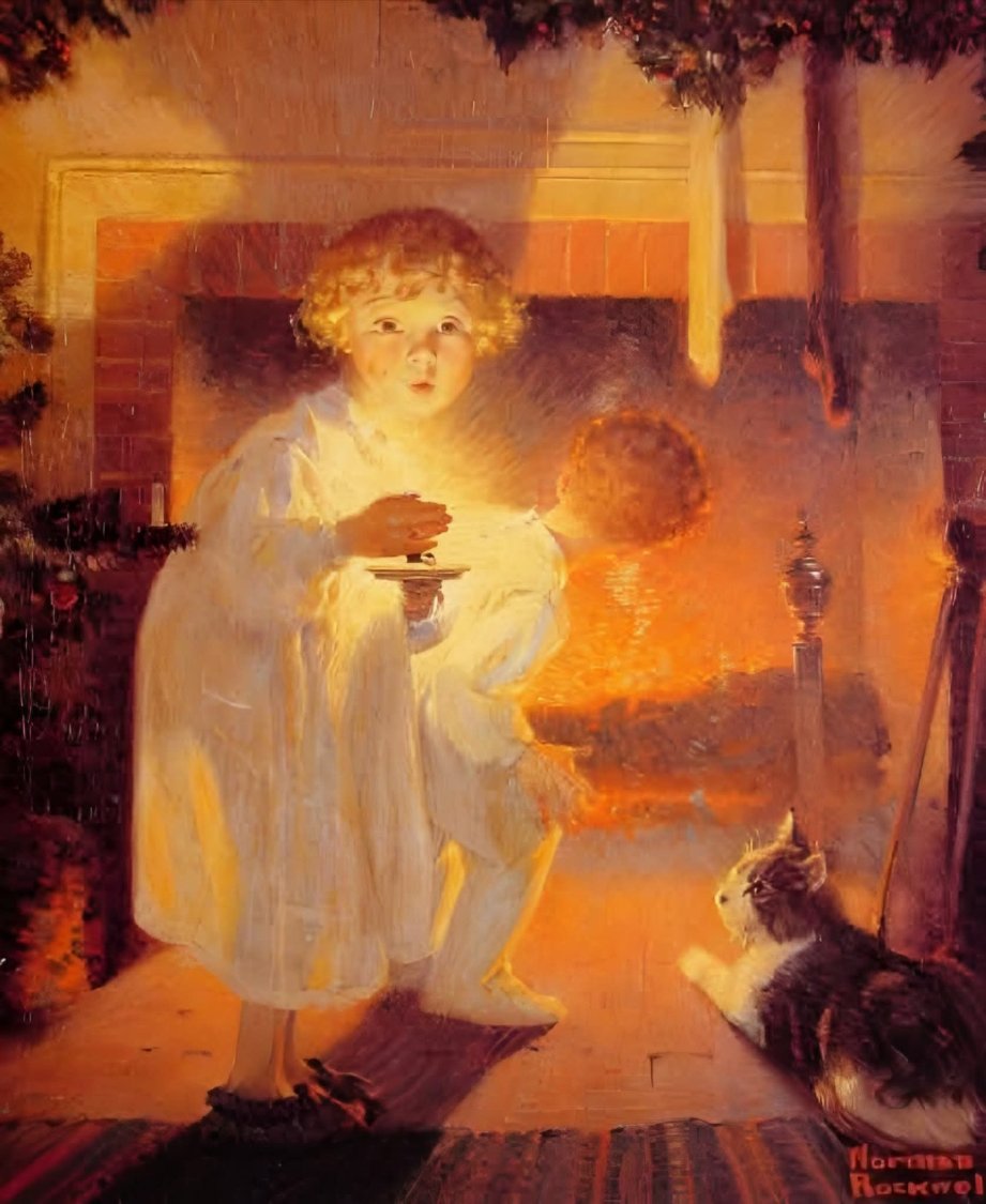 Solve Norman Rockwell jigsaw puzzle online with 20 pieces