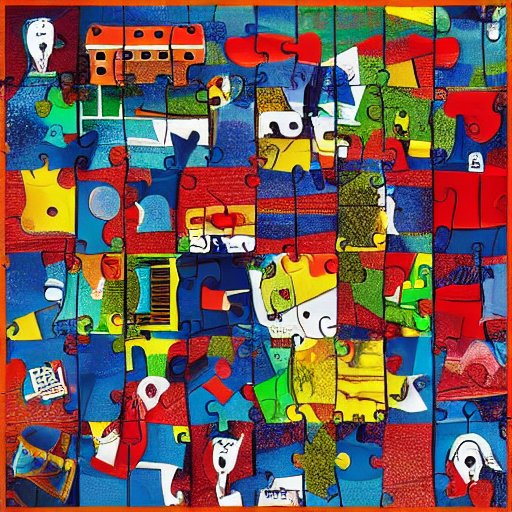 Solve AI (Artificial Intelligence) creation jigsaw puzzle jigsaw