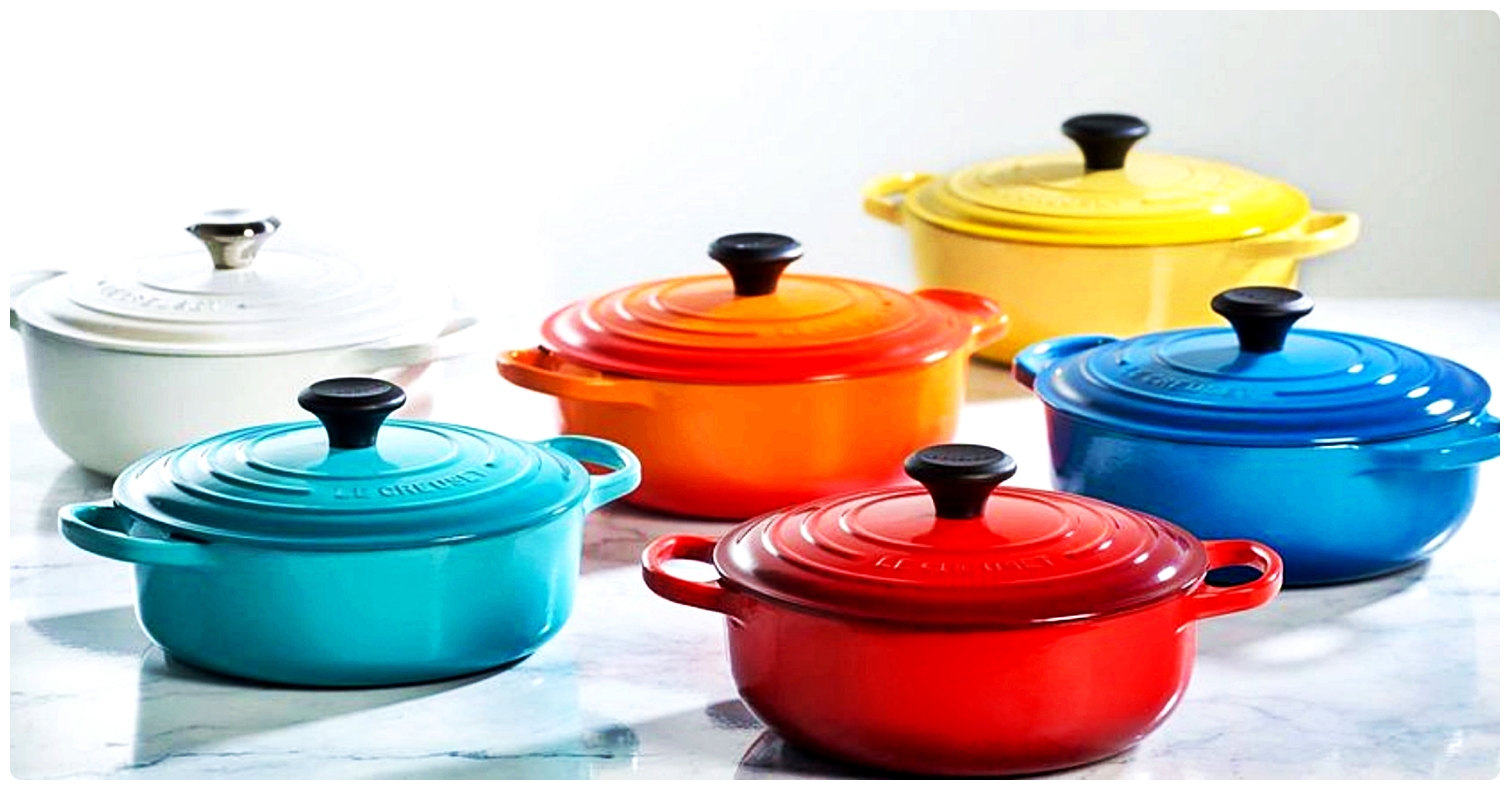 Solve Le Creuset Cast Iron Casserole Pots jigsaw puzzle online with 312