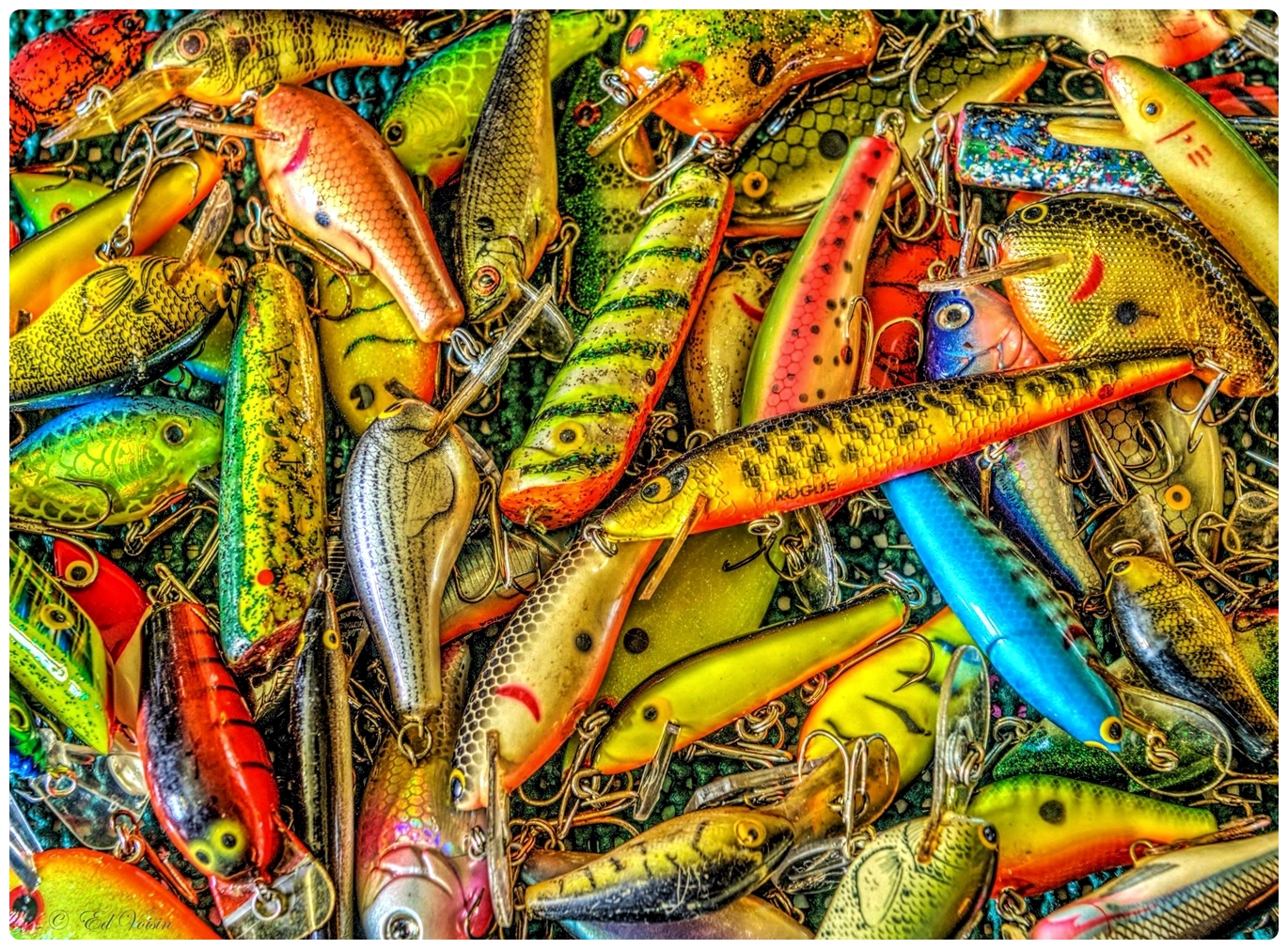 Solve Fishing Lures jigsaw puzzle online with 300 pieces