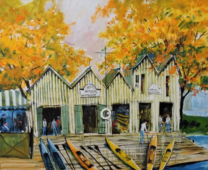 Solve Antigua Boatshed, Christchurch by J.K. Reed jigsaw puzzle online