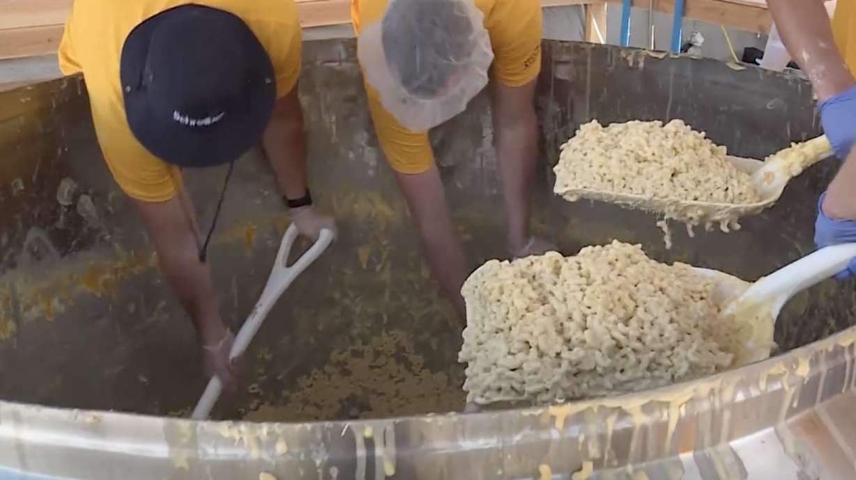 Solve World record for biggest bowl of macaroni and cheese July 29