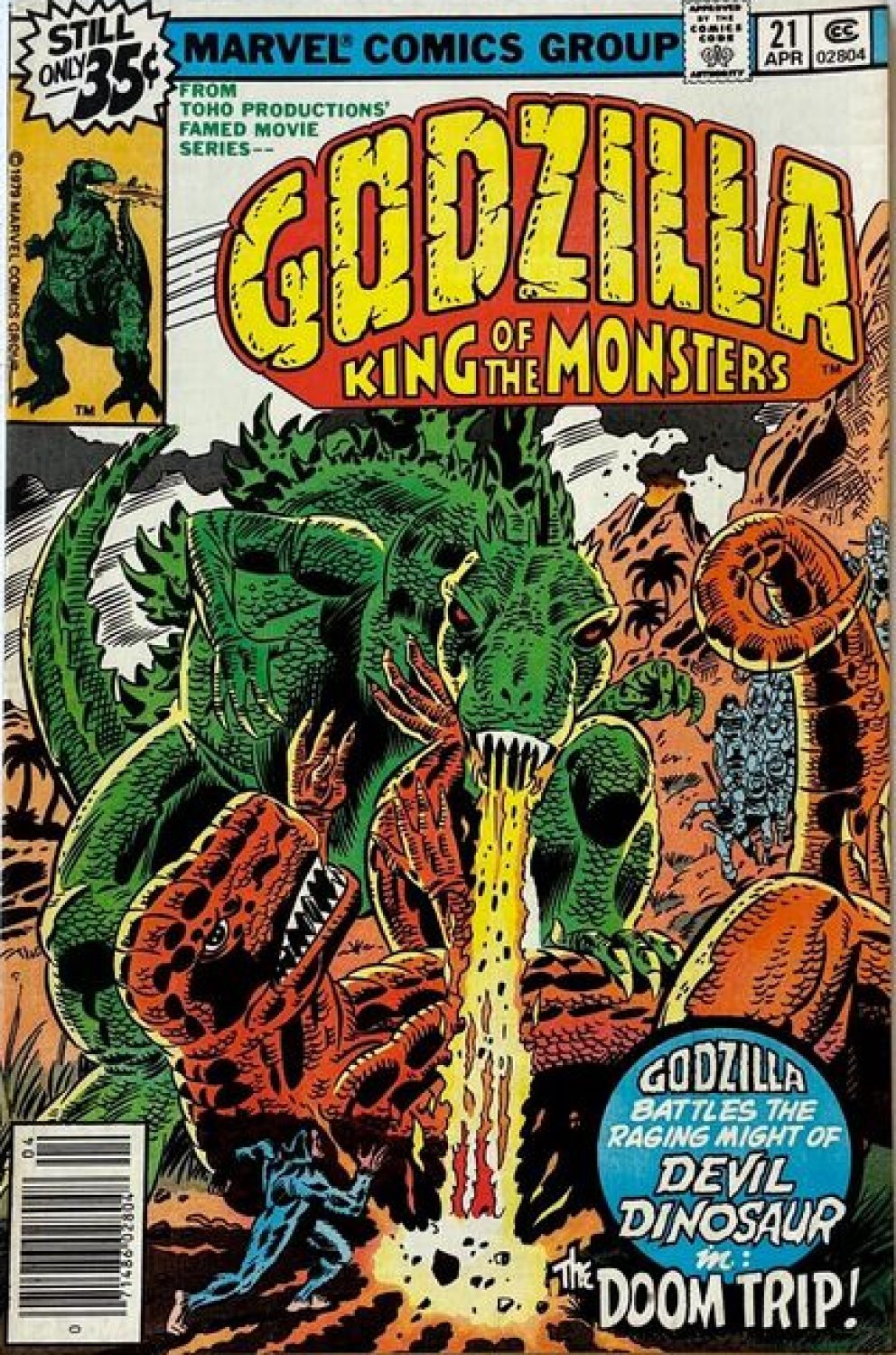 Solve Godzilla Issue 21 1979 jigsaw puzzle online with 150 pieces