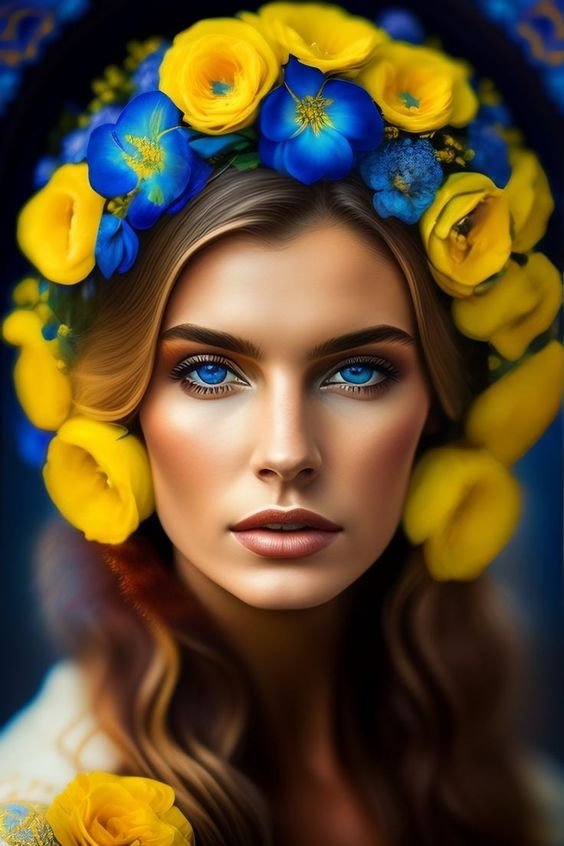 Solve Гарна жінка-українка jigsaw puzzle online with 54 pieces