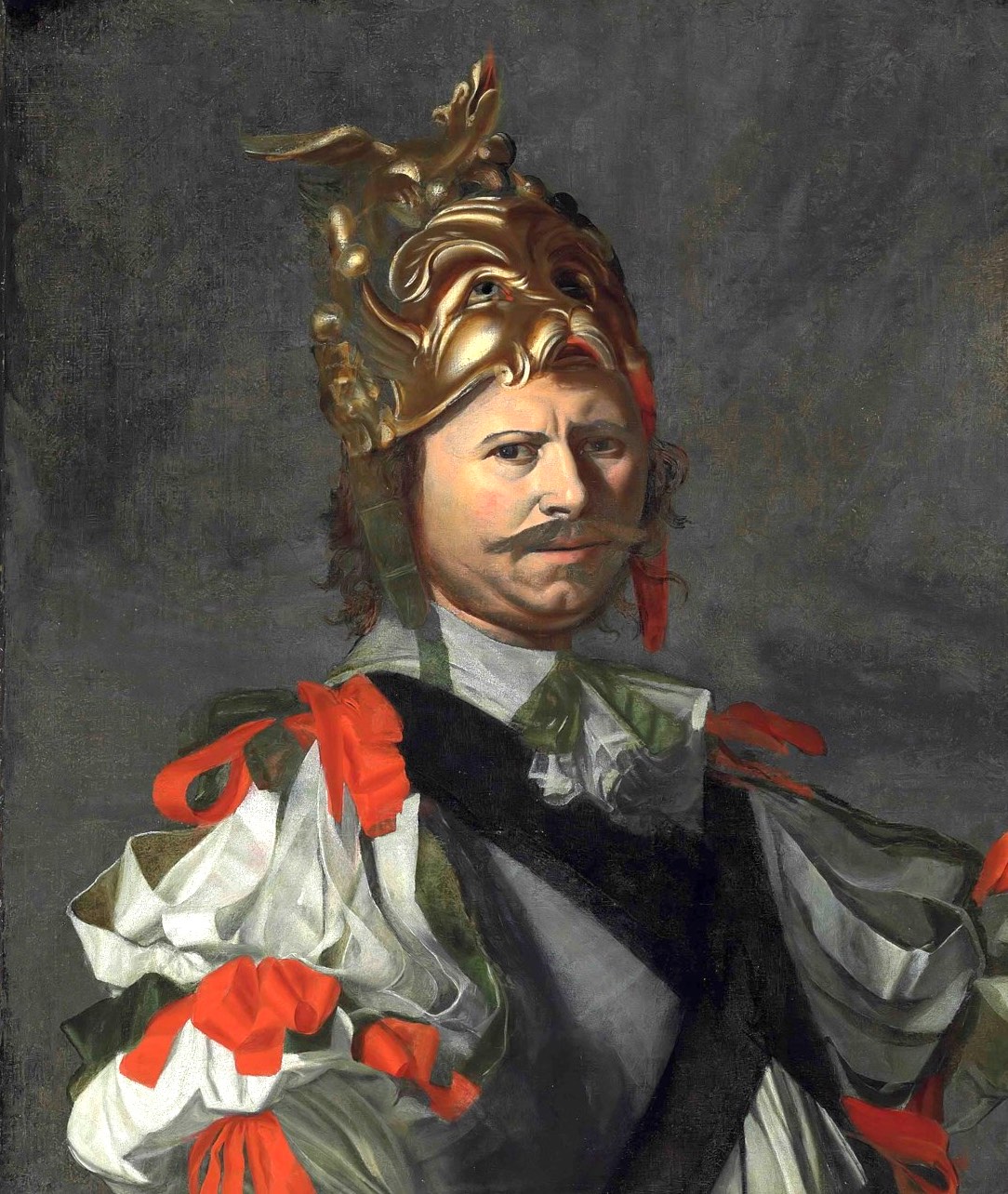 Solve Prague School, 17th Century Portrait of a man, half-length, in a ...