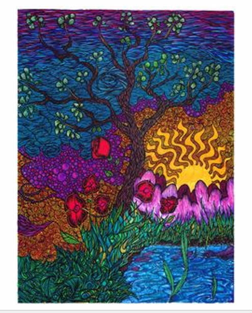 Emily Garces Insects Solve Emily Garces - blossom sunset jigsaw puzzle online with 80 pieces