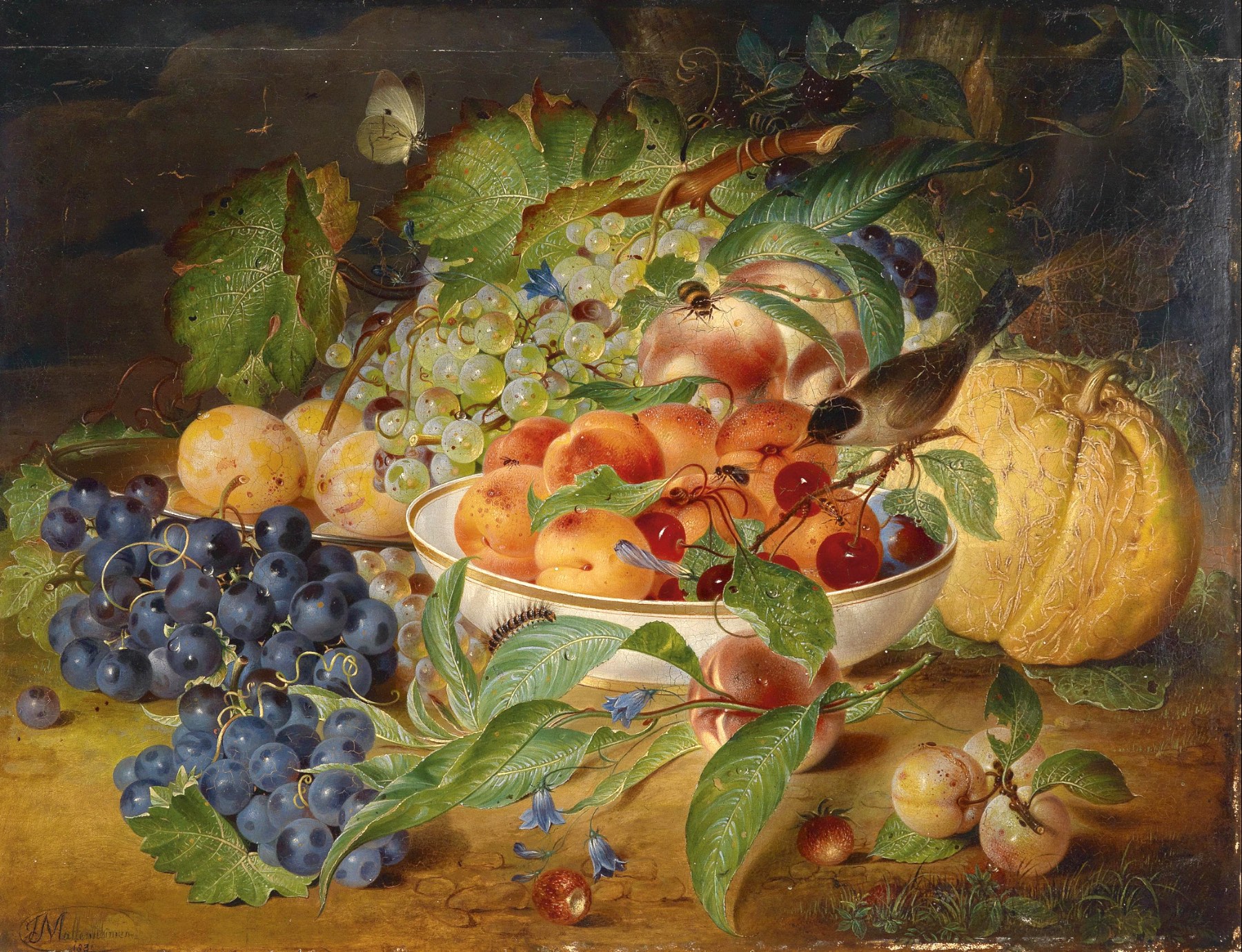 Solve Theodor Mattenheimer (German, 17871856), Fruit Still Life with