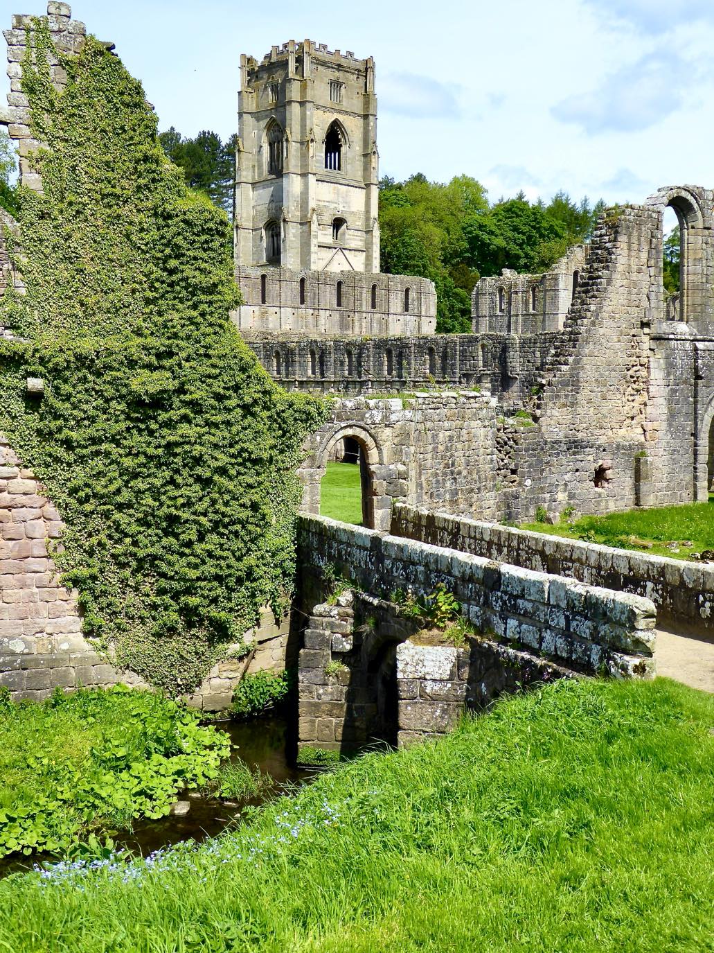 Solve Fountains Abbey jigsaw puzzle online with 99 pieces