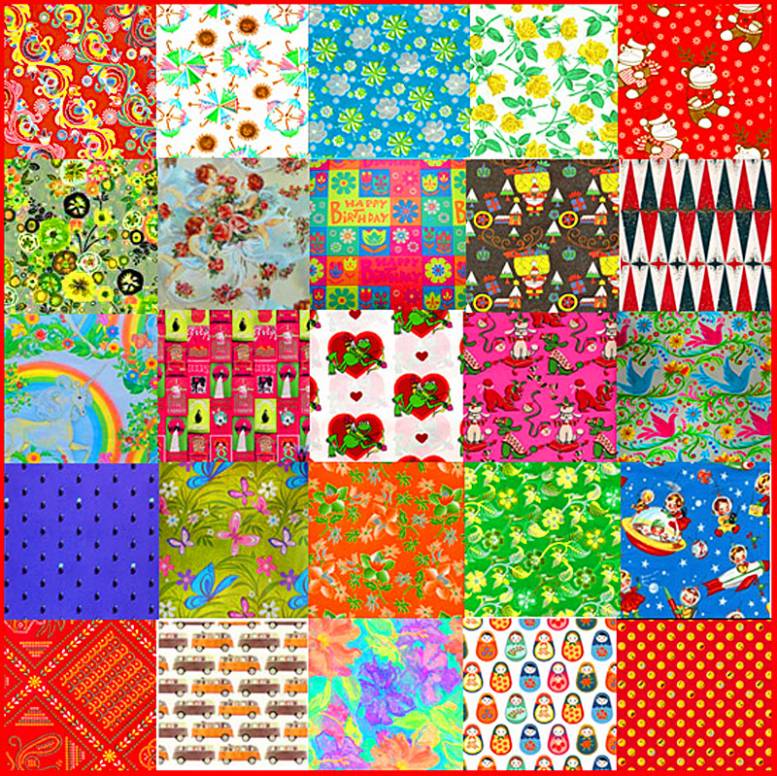 Solve colourful wrapping paper jigsaw puzzle online with 196 pieces
