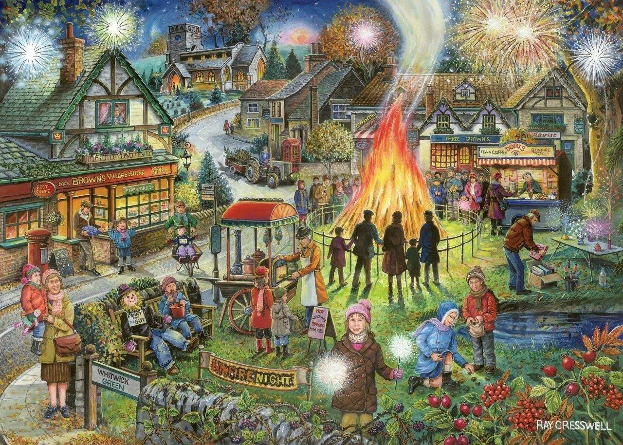 Solve Bonfire Night jigsaw puzzle online with 140 pieces