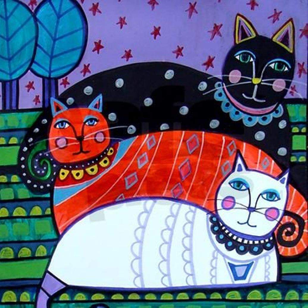 Декоративное рисование кошка. Животные в декоративном стиле. Декоративный кот рисунки. Кошки декоративно прикладное искусство. Кошки дарьи герасимовой.