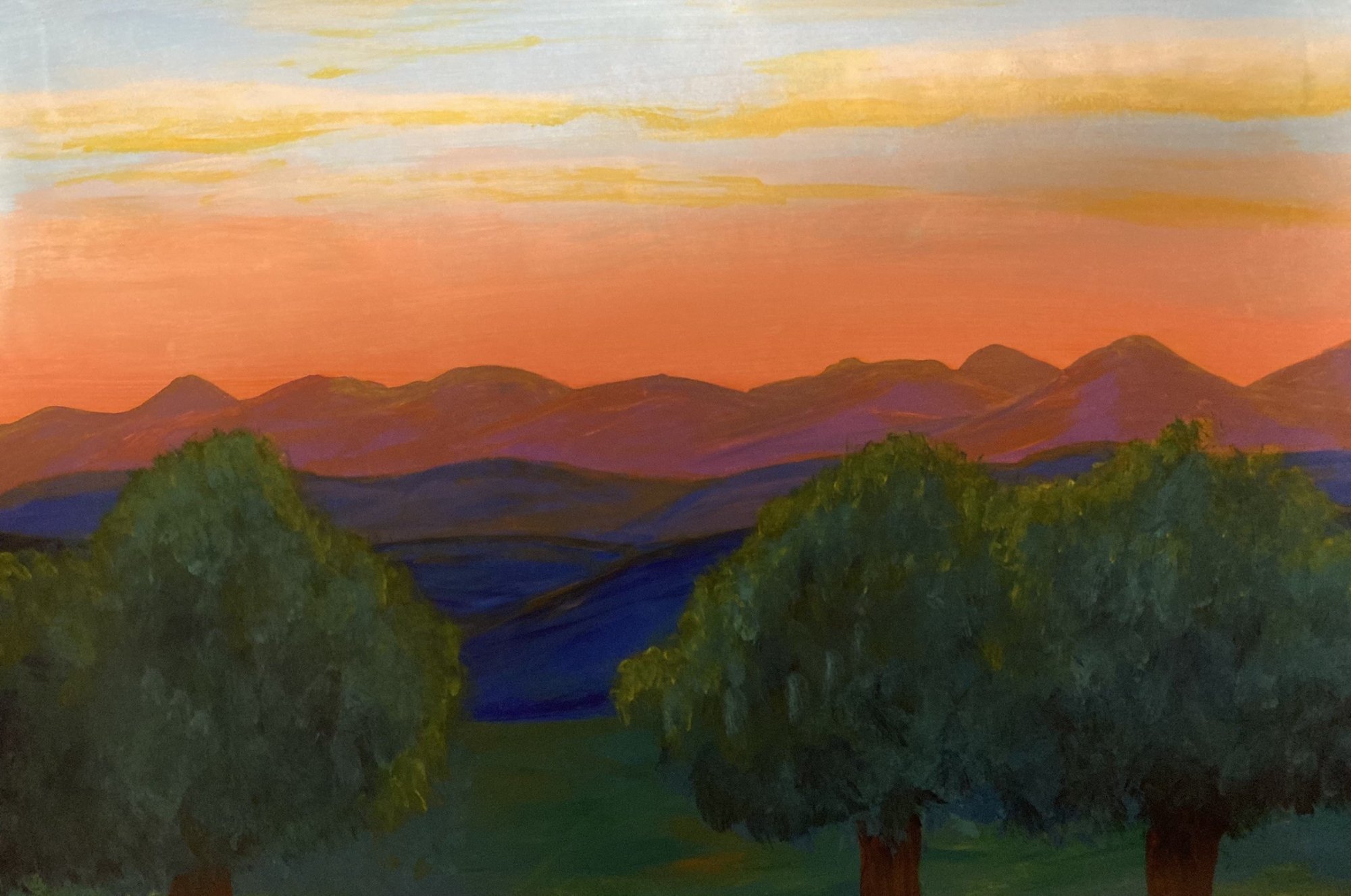 Solve Purple Mountains jigsaw puzzle online with 330 pieces