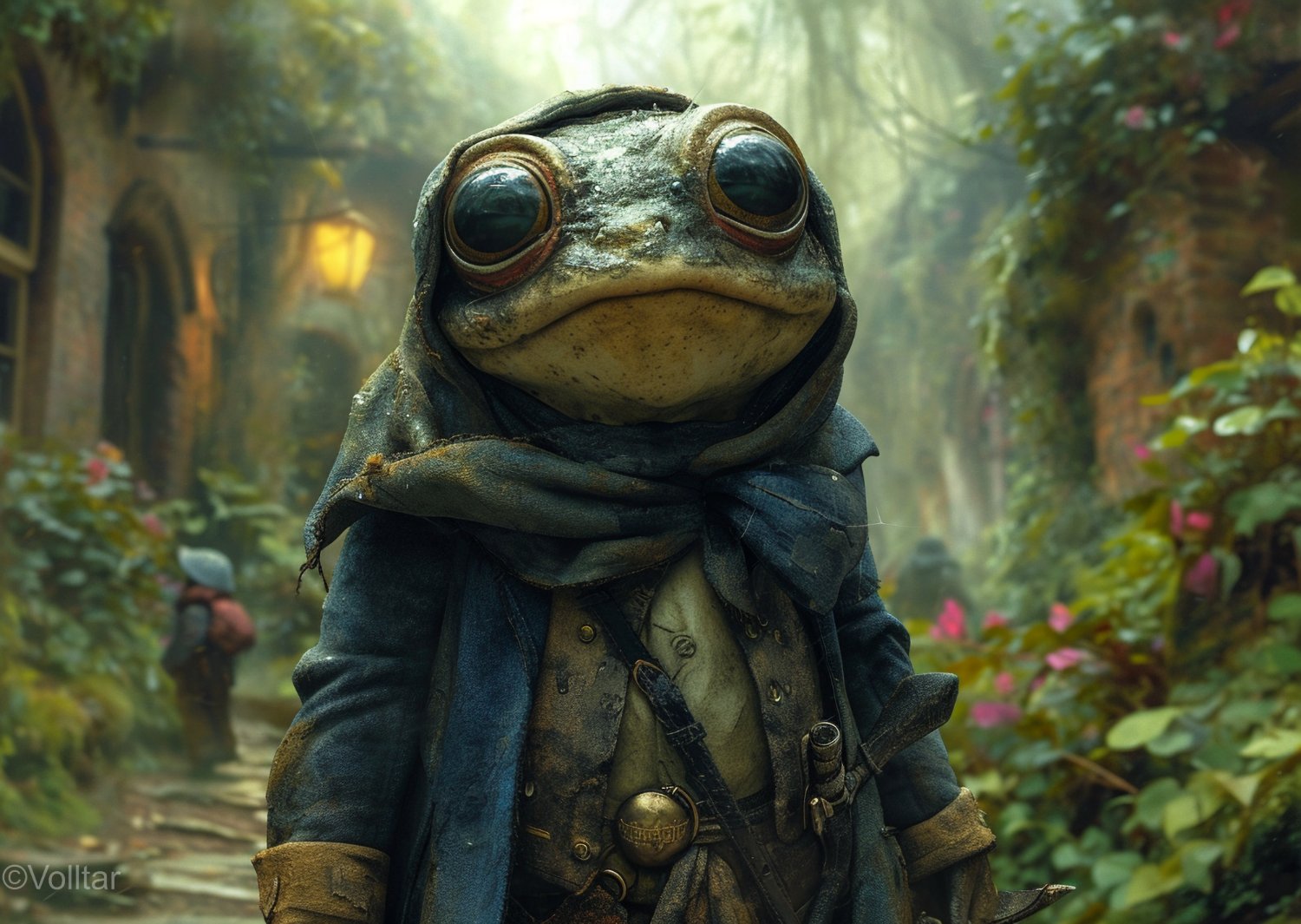 Solve Mayor of Frog Town jigsaw puzzle online with 12 pieces