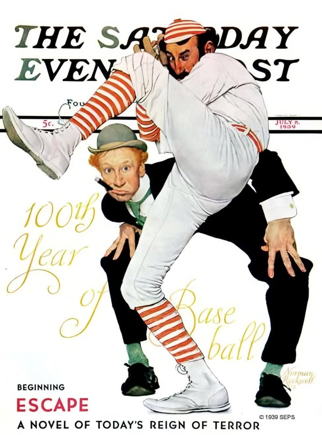 Solve Norman Rockwell jigsaw puzzle online with 35 pieces