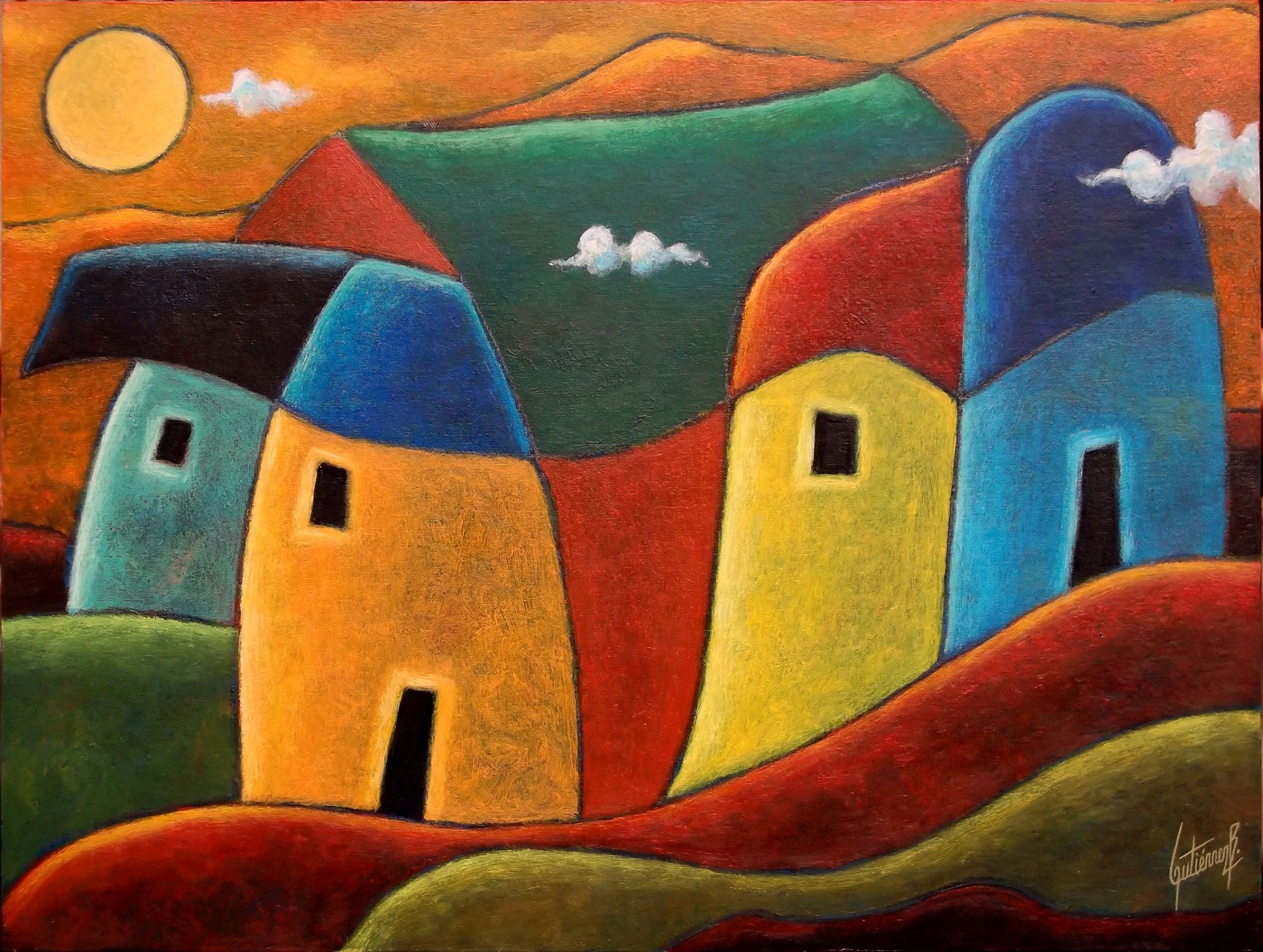 Solve Color houses (the number of pieces can be changed from 12 to 594