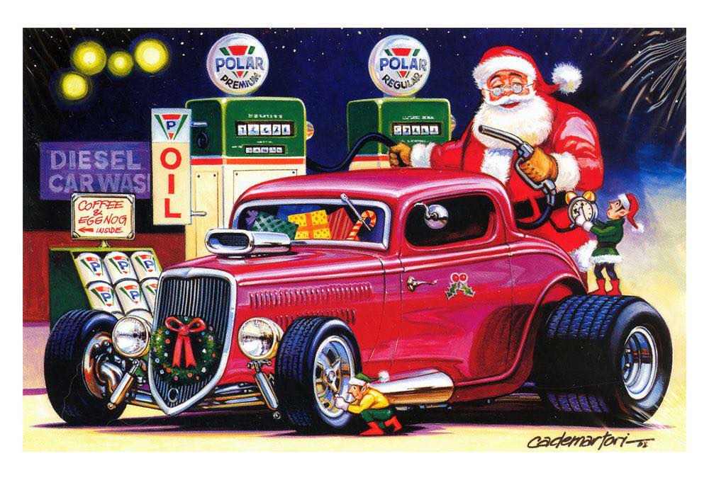 Solve Santas got a hot rod jigsaw puzzle online with 150 pieces