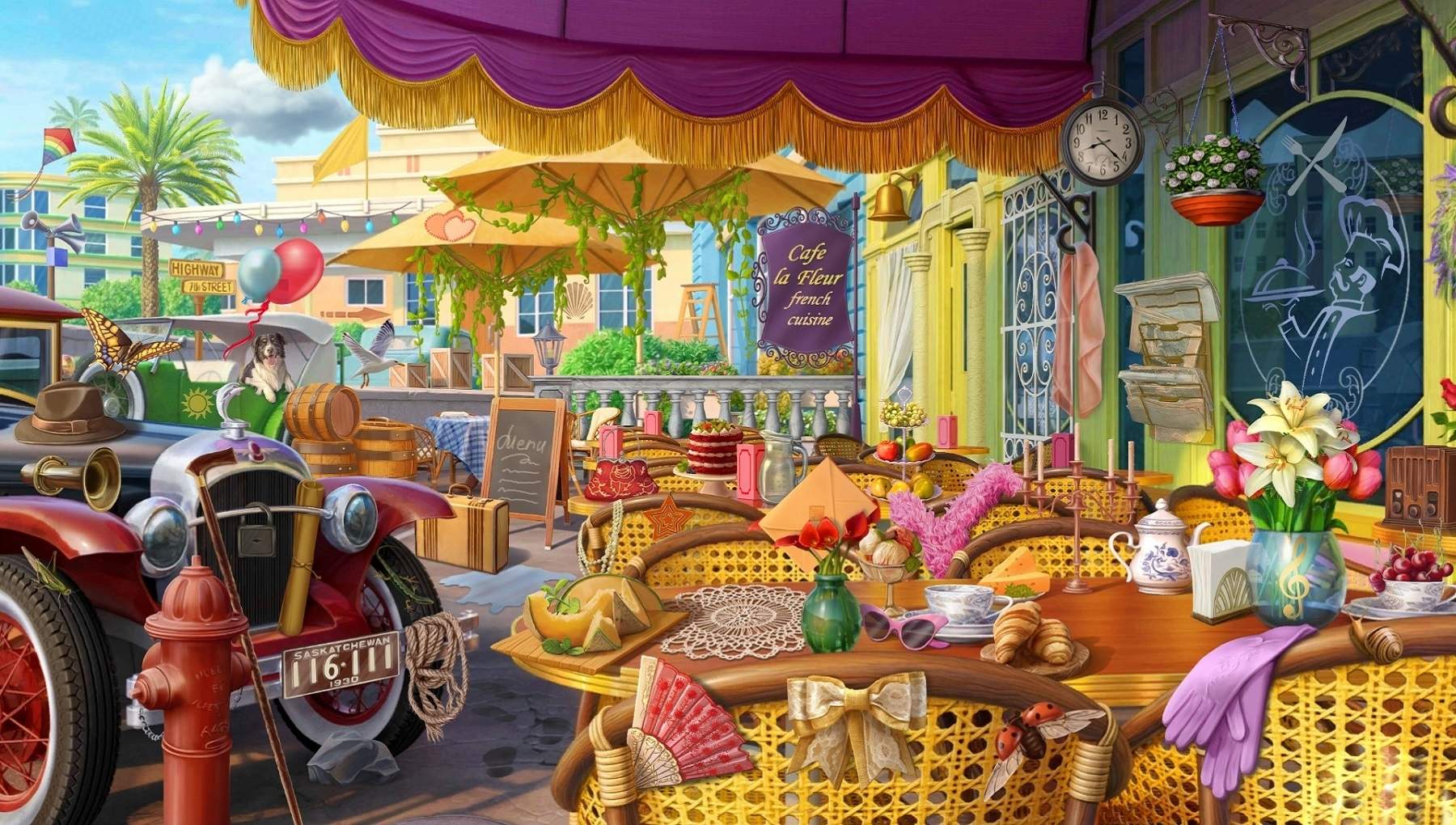 Solve Café français jigsaw puzzle online with 540 pieces