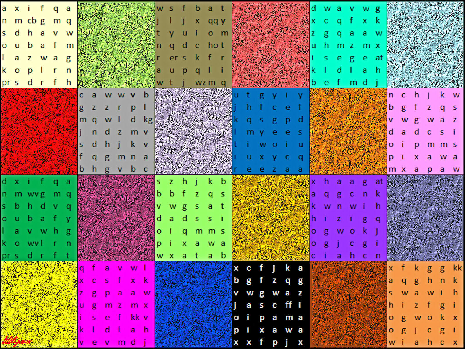 Solve Letters- 252 jigsaw puzzle online with 252 pieces