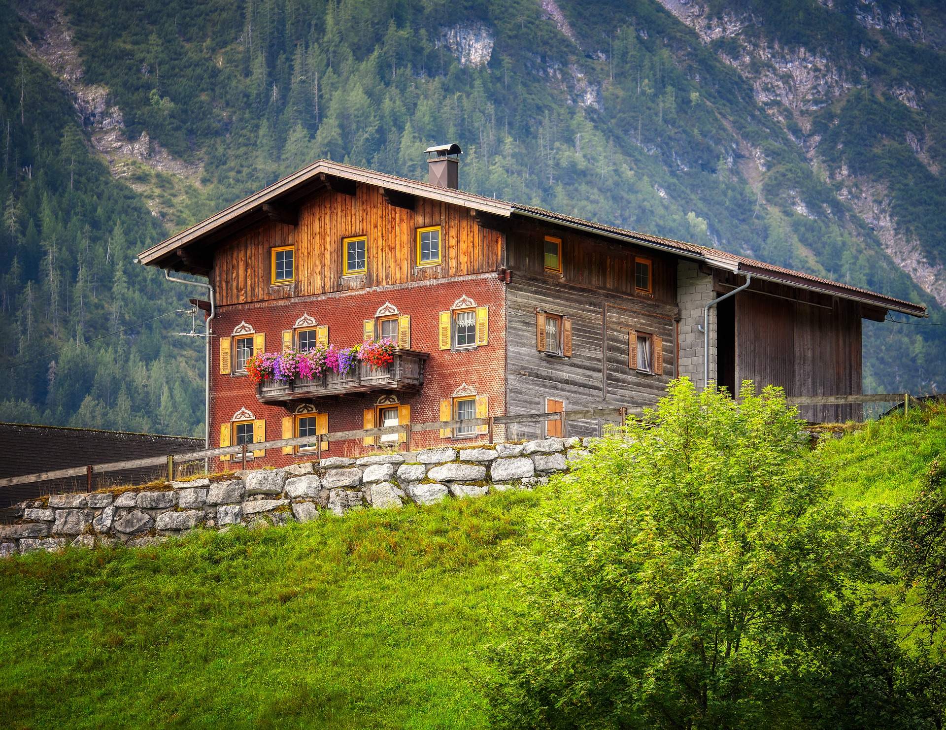 Solve Homestead The Alps Tyrol Austria jigsaw puzzle online with Solve Homestead The Alps Tyrol Austria jigsaw puzzle online with