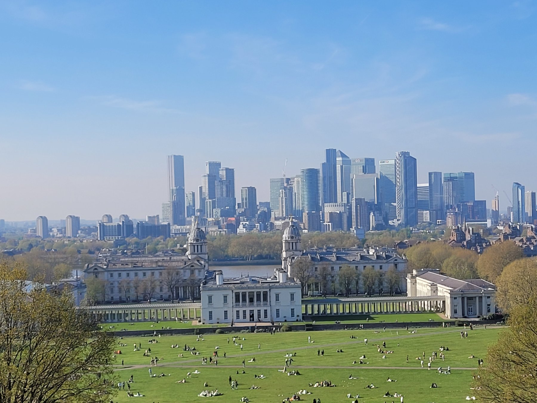Solve Blick auf das Queen's House, das National Maritime Museum und das ...