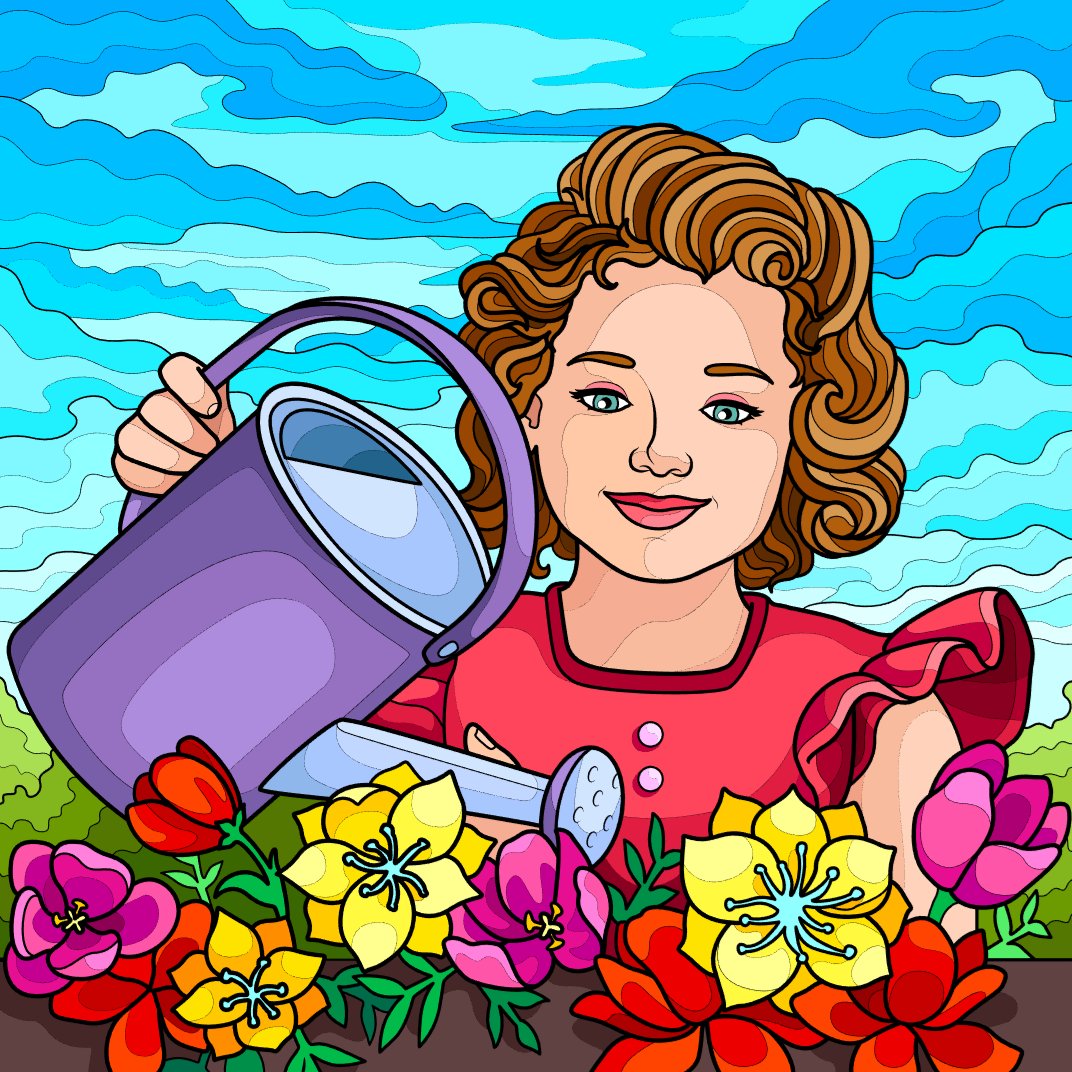 Solve Paint by numbers 437 jigsaw puzzle online with 256 pieces