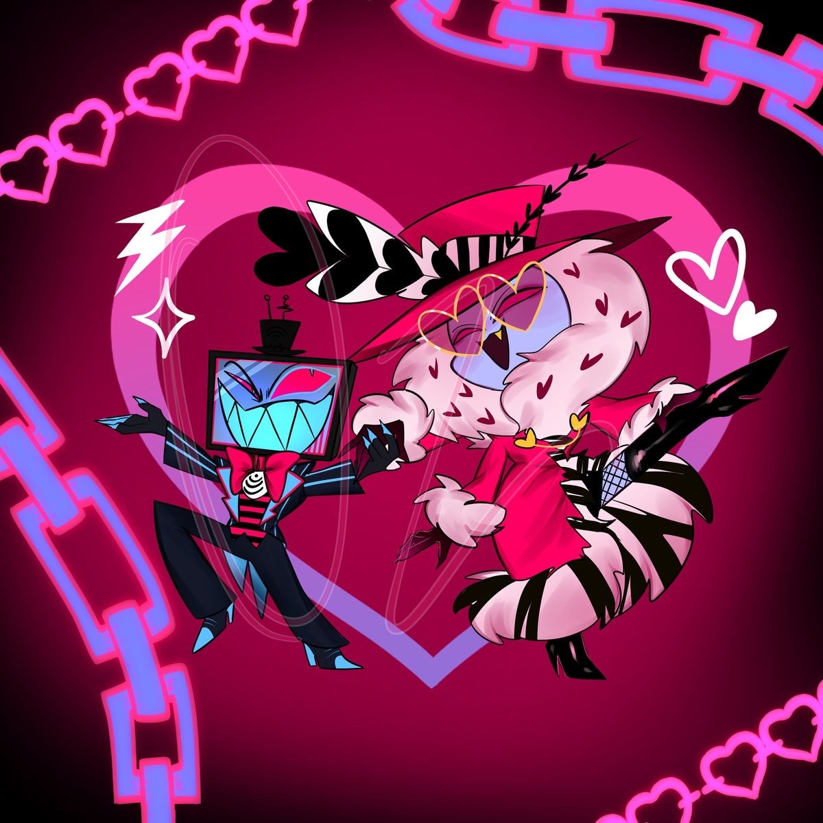Hazbin Hotel プロモカード ヴォックス ヴァレンティノ ハズビンホテル プロモカード Vox Valentino Hazbin Hotel Promo