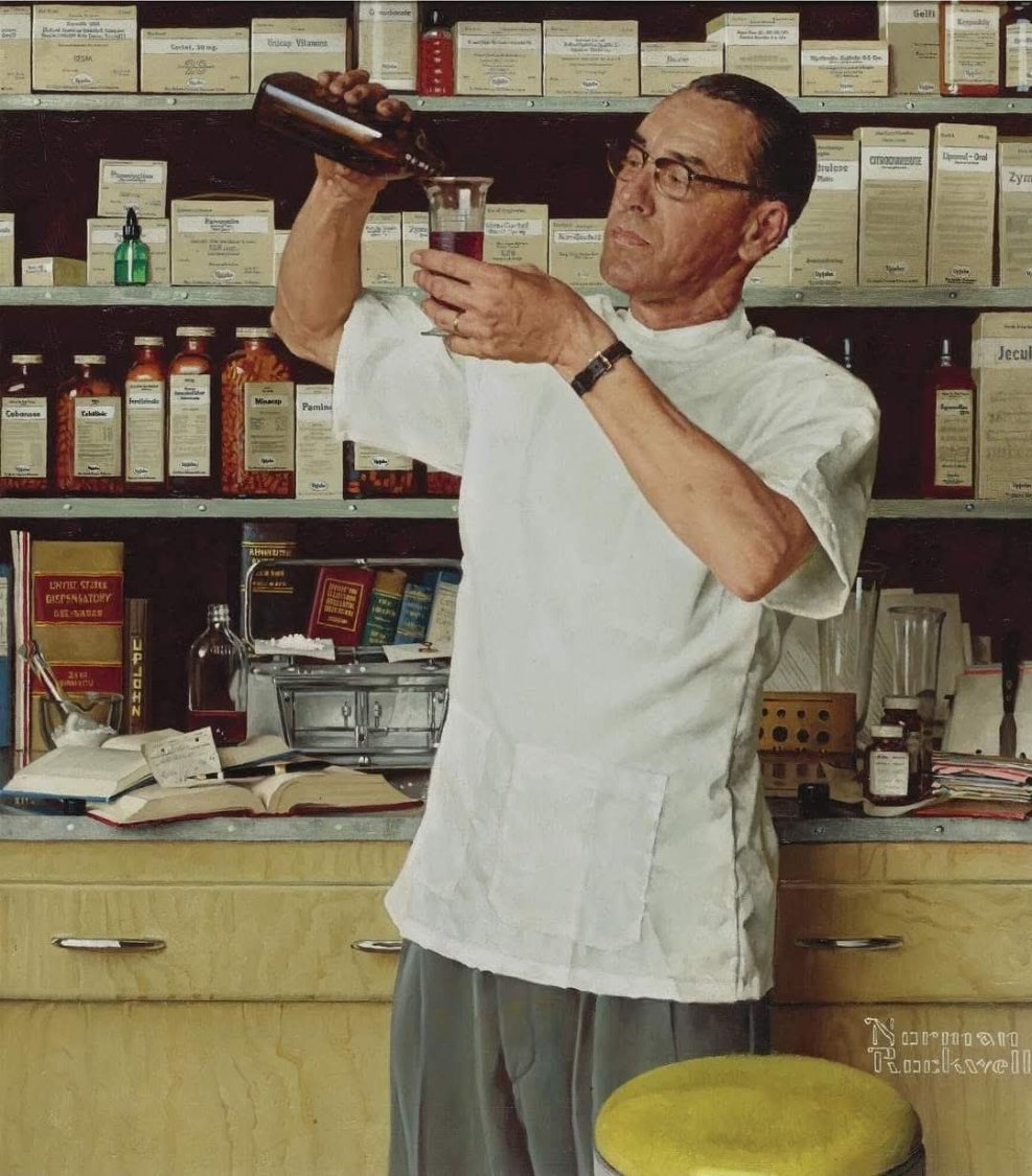 Solve Norman Rockwell jigsaw puzzle online with 20 pieces