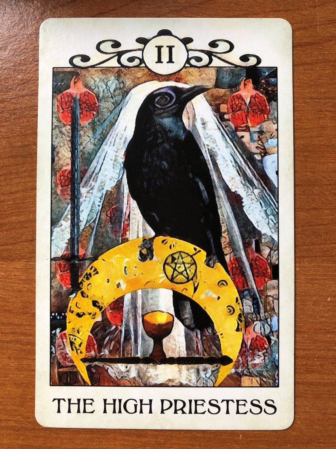 Solve Tarot 5 April jigsaw puzzle online with 48 pieces