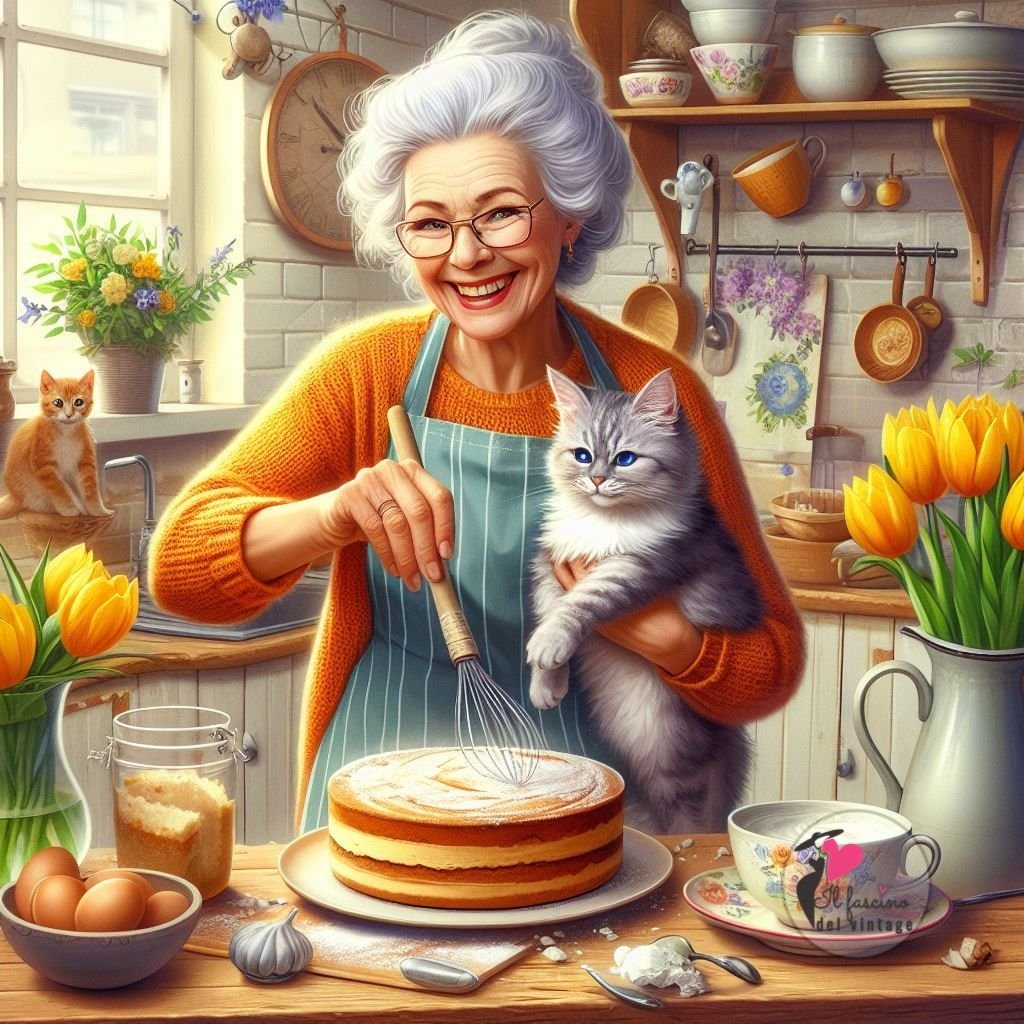 Solve Cooking with Kitty jigsaw puzzle online with 81 pieces